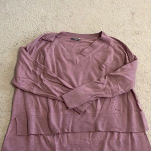 Anthropologie V-neck boxy sweater
